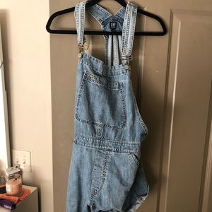 Jean overall shorts